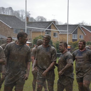 Old Pats Lineout in the mud