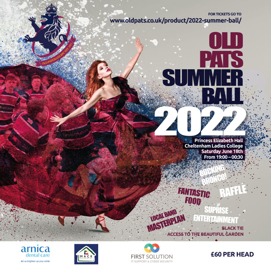 Old Pats Summer Ball 900 x 900 banner