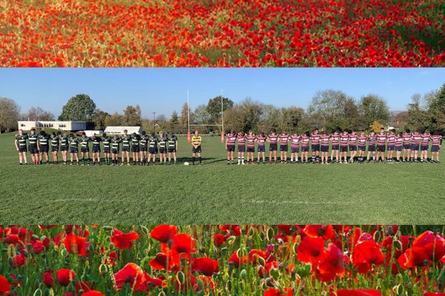 Old Pats Colts and Drybrook Colts minute's silence 2022 web 3